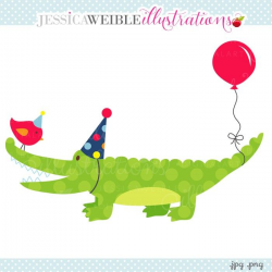 Alligator clipart birthday - Pencil and in color alligator ...