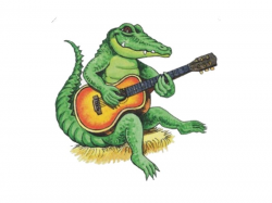 Alligator playing guitar | Cajun Paintings & Art | Art ...