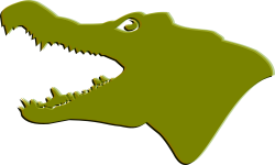 Alligator clipart crocodile head - Pencil and in color alligator ...