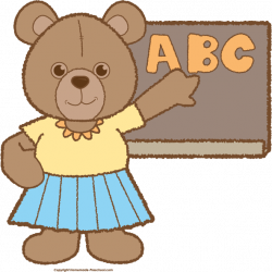 Teddy Bear Teacher . . . Free Clipart | Homeschool: Early Learning ...