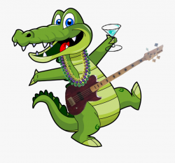 Clipart Alligator Cooking - Alligator Music Notes Clipart ...