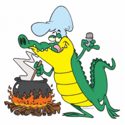 Funny Chef Cooking Gator Alligator Cartoon Photo Cutouts ...