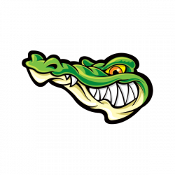 Printed vinyl Gator Alligator Head | Stickers Factory
