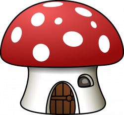 Mushroom House Clipart, vector clip art online, royalty free ...