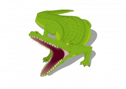 Honey Island Swamp Alligator Crocodile Clip art - Green cartoon ...