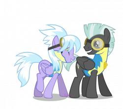 Cloudchaser and Thunderlane in their Wonderbolts Uniform | MLP (My ...