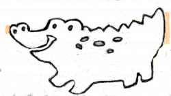Crocodile Drawing Outline | Clipart Panda - Free Clipart Images