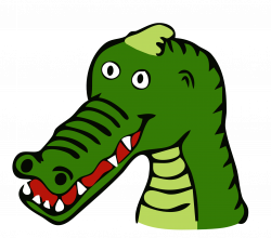 clipartist.net » Clip Art » krokodil farbe drawn crocodile super ...