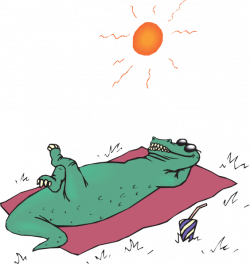 Alligator Sunbathing Clip Art at Clker.com - vector clip art online ...