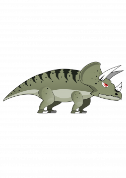 Clipart - Dinosaur Triceratops