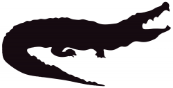 Alligator Silhouette Clip Art at GetDrawings.com | Free for personal ...