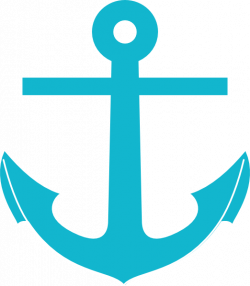 Aqua Anchor Clipart