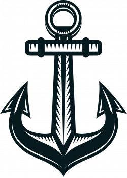 Anchor Ship Watercraft Clip art - Hand painted green anchor circle ...