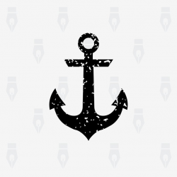 Distressed Anchor svg, Distressed Anchor digital clipart files for Design,  Printing, Cutting or more. Instant files included svg, png, dxf