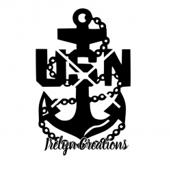 Simple United States Navy Chief, USN Fouled Chief Anchor Cut File SVG  instant download, clipart, military sublimation design, graphic