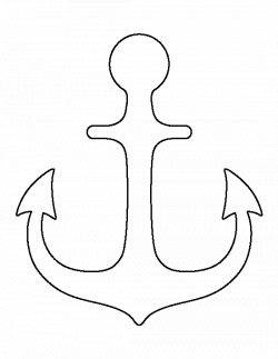 Anchor pattern. Use the printable outline for crafts, creating ...