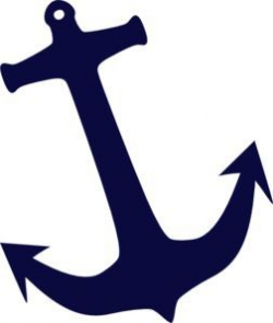 Tilt Navy Anchor clip art - vector clip art online, royalty ...