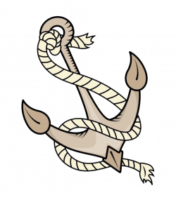 Anchor Rope Cartoon Clip art - Hand-painted hooks and ropes 1024 ...