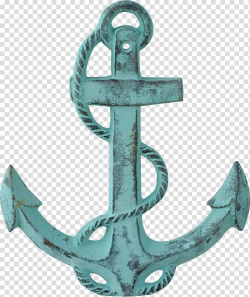 Teal and black anchor art, Anchor Ship Piracy , Copper Blue ...