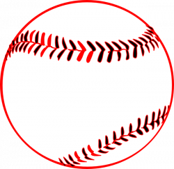 Red Baseball Clip Art at Clker.com - vector clip art online, royalty ...
