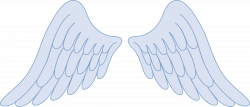 Pastel Blue Angel Wings - Free Clip Art