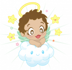 Small Angel with Cloud and Stars PNG Clipart | Gallery Yopriceville ...
