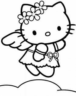 Hello Kitty Angel Coloring Pages. hello kitty christmas ice skating ...