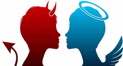 Angel Demon Devil Clip art - Devil and Angel 1000*537 transprent Png ...