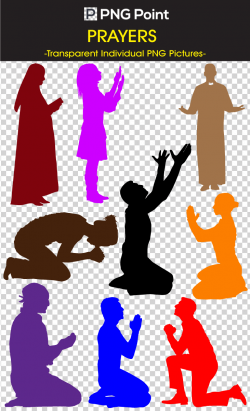 Silhouette Images, Icons and Clip arts of Praying People in ...