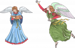 Clipart - Two Female Angels
