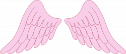 Pastel Pink Angel Wings - Free Clip Art
