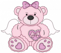 Pink Valentine Teddy Bear PNG Clipart Picture | Gallery ...