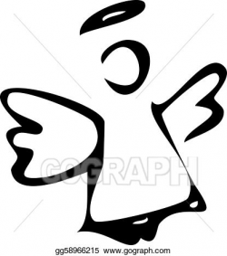 Vector Clipart - The angel. Vector Illustration gg58966215 ...