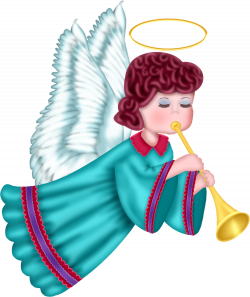 Cute Angel with Blue Robe Free PNG Clipart Picture | Ангелы ...