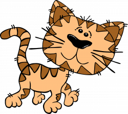 Clipart - Cartoon Cat Walking