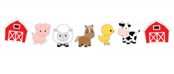 Amazon.com: Farm Animal Garland, Farm Animal Banner, Farm ...