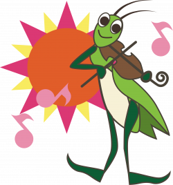 Clipart - Cricket with Violin