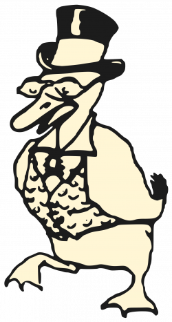 Clipart - fancy duck