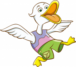 Clipart - Cartoon Duck