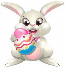 Easter Bunny whit Egg PNG Clip Art - Best WEB Clipart