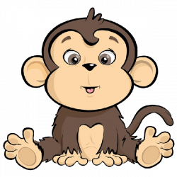 cartoon-monkey-image_14.png (600×600) | Cakes - Prints Animals ...