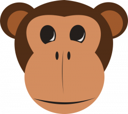 Free Clipart: Monkey Face | Animals | crafts | Pinterest | Monkey ...