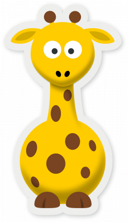 Giraffe | Free Stock Photo | Cartoon illustration of a giraffe | # 14940