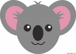 Koala Face Clip Art - Sweet Clip Art