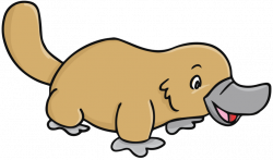 This cute platypus clip art can be used for personal or commercial ...