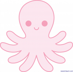 Octopus Cute Pink Clip Art - Sweet Clip Art