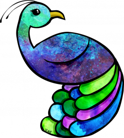 Galaxy peacock by La-Rine on DeviantArt