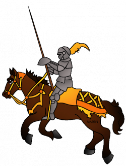 Animals Clip Art by Phillip Martin, Knight and Jousting Horse