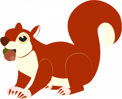 Red squirrel clipart icon cliparti - Clipartix