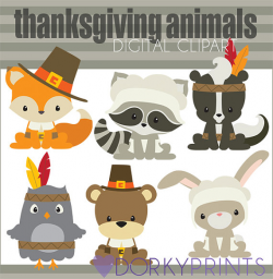 Thanksgiving Clipart Thanksgiving Animals -Personal and ...